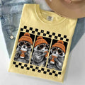 Pumpkin Season Raccoons Graphic Tee