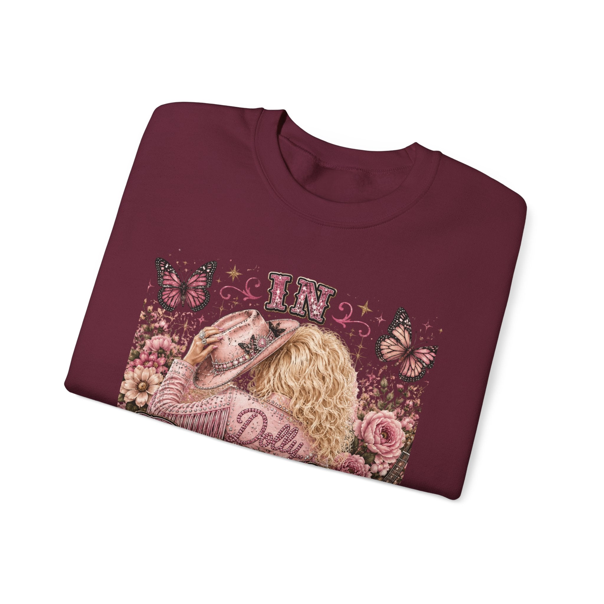 Custom Dolly We Trust Crewneck Sweatshirt