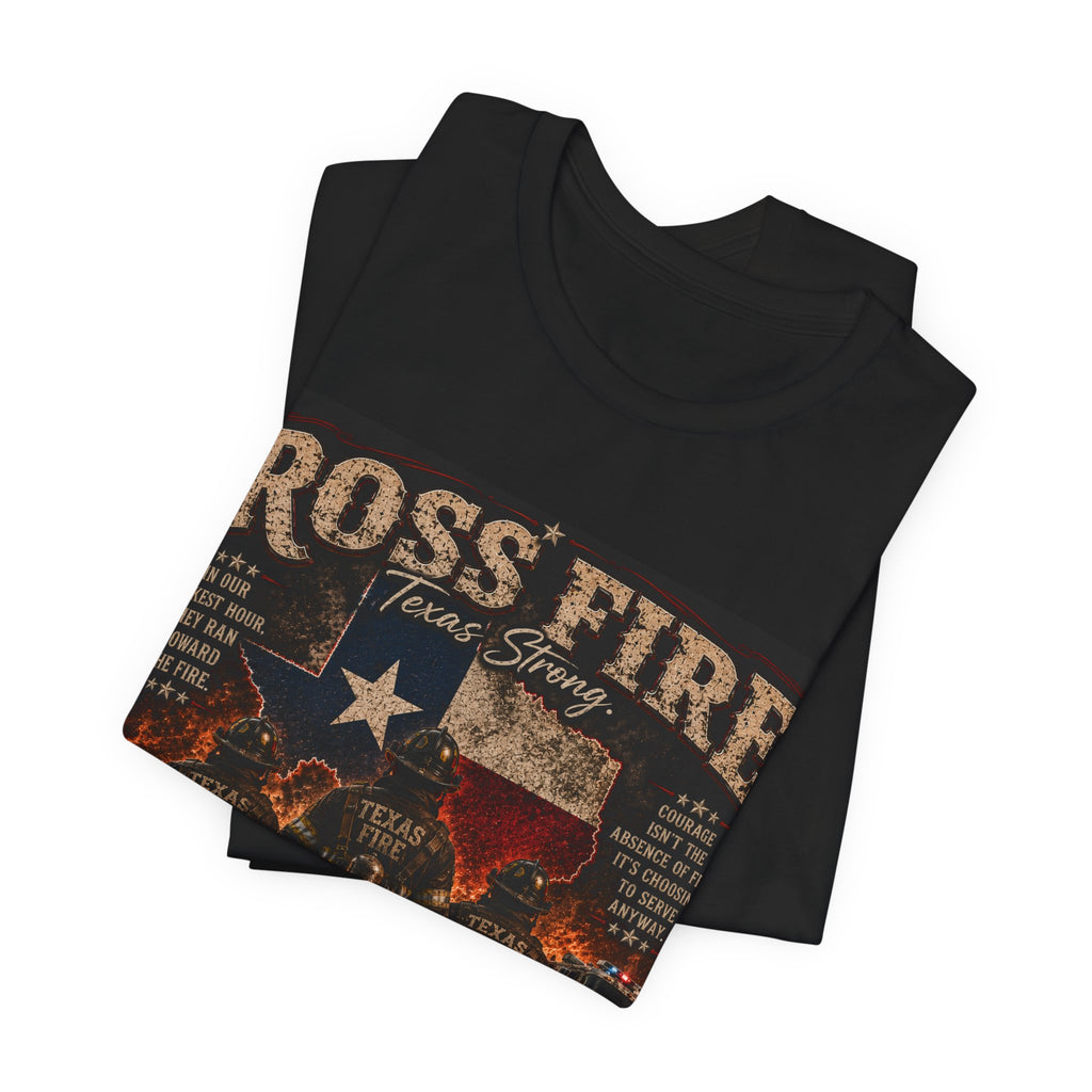 Ross Fire Firefighter Tribute Garmet-Dyed T-Shirt