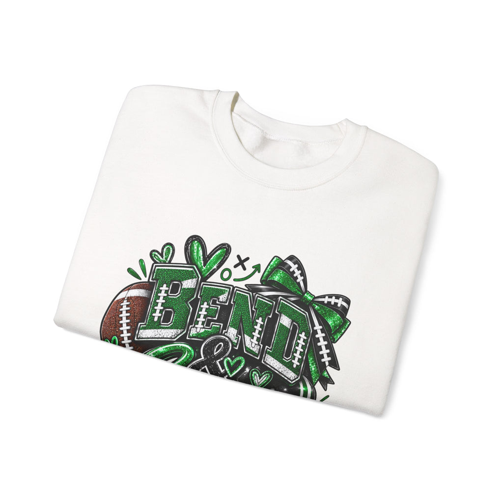 Crewneck Sweatshirt - Bend & Snap Cheerleader Football Design