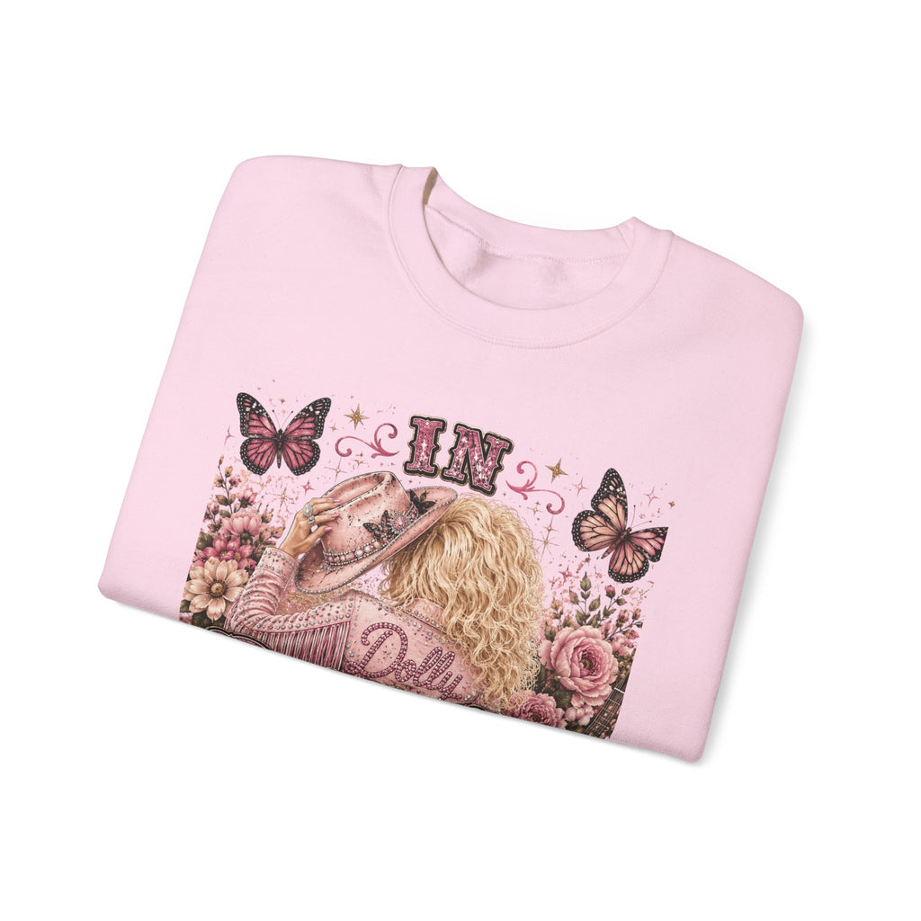 Custom Dolly We Trust Crewneck Sweatshirt