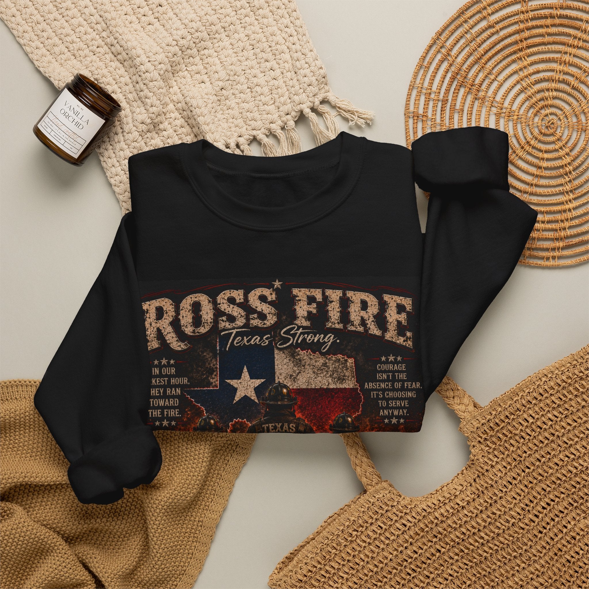 Ross Fire Texas Strong Crewneck Sweatshirt