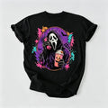 Ghostface Retro Halloween Graphic T-Shirt