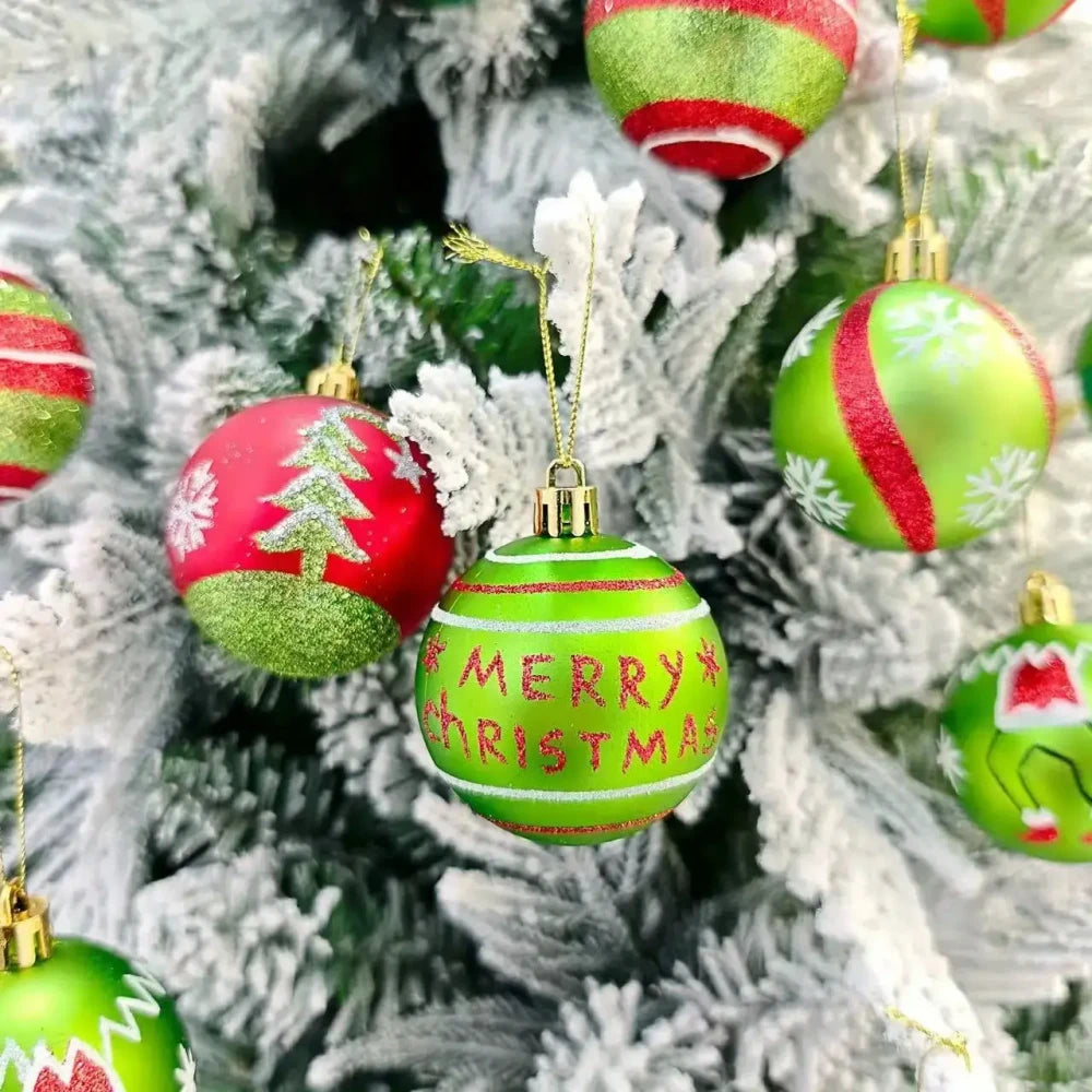 Festive Christmas Ball Ornament Set