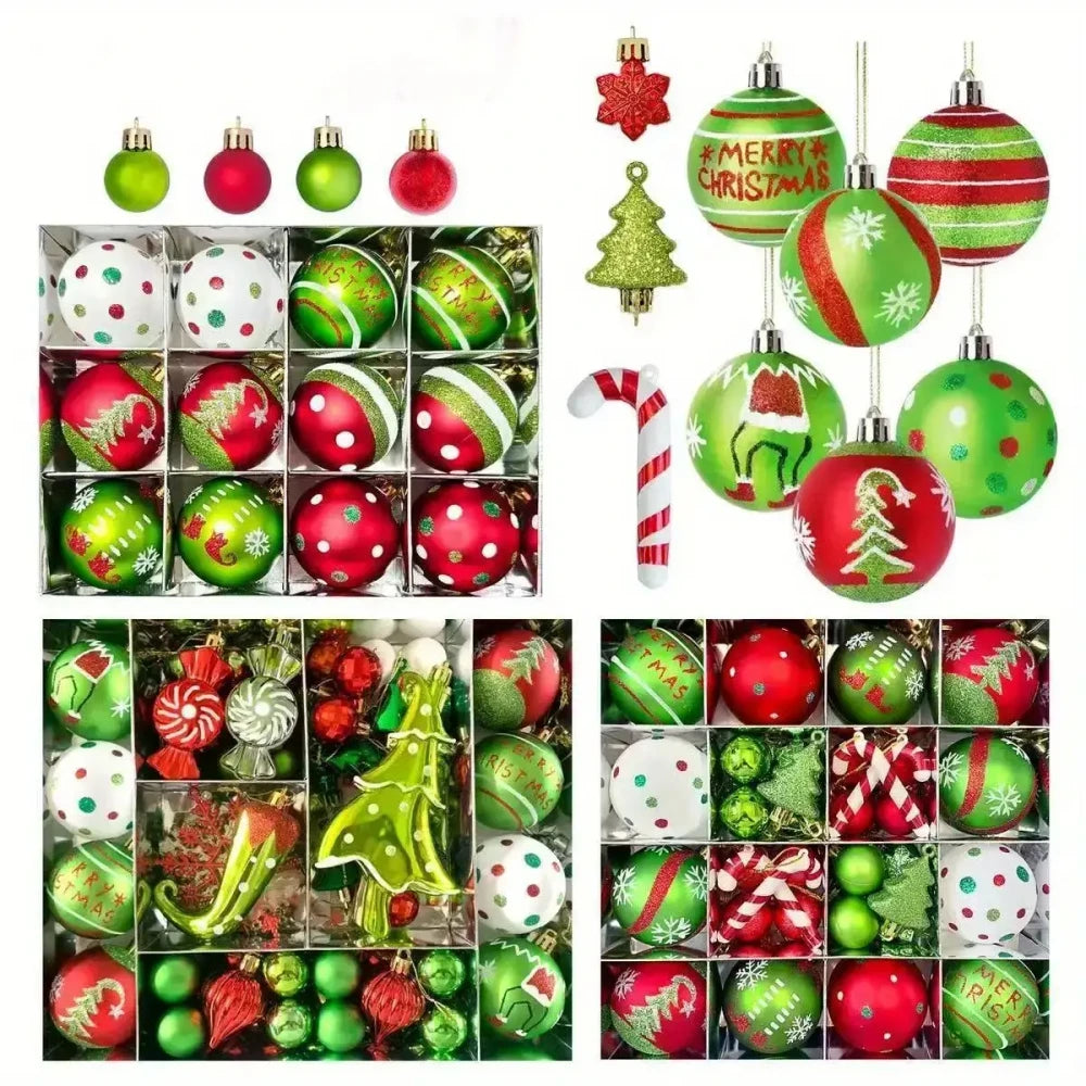 Festive Christmas Ball Ornament Set