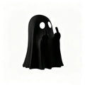 Middle Finger Ghost Statue