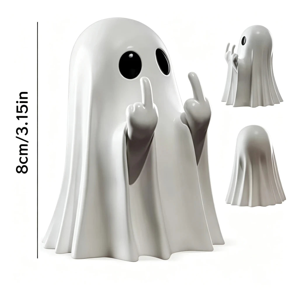 Middle Finger Ghost Statue