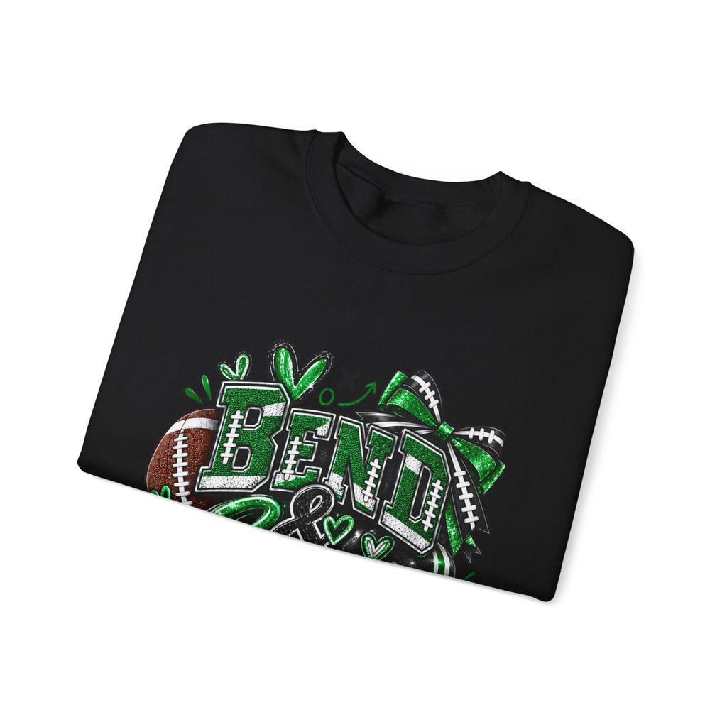 Crewneck Sweatshirt - Bend & Snap Cheerleader Football Design