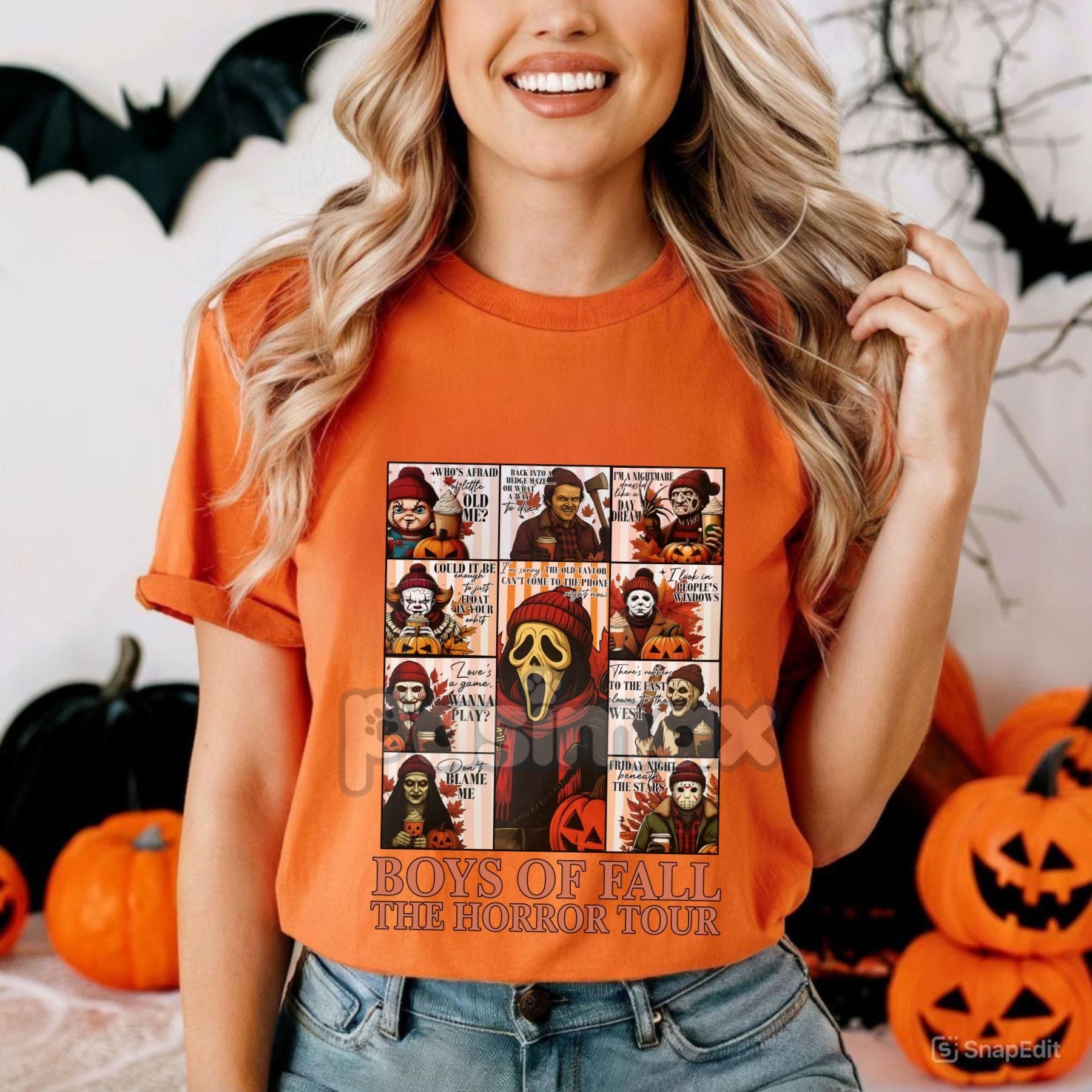 Boys of Fall Horror Tour Graphic Tee 🎃🔪