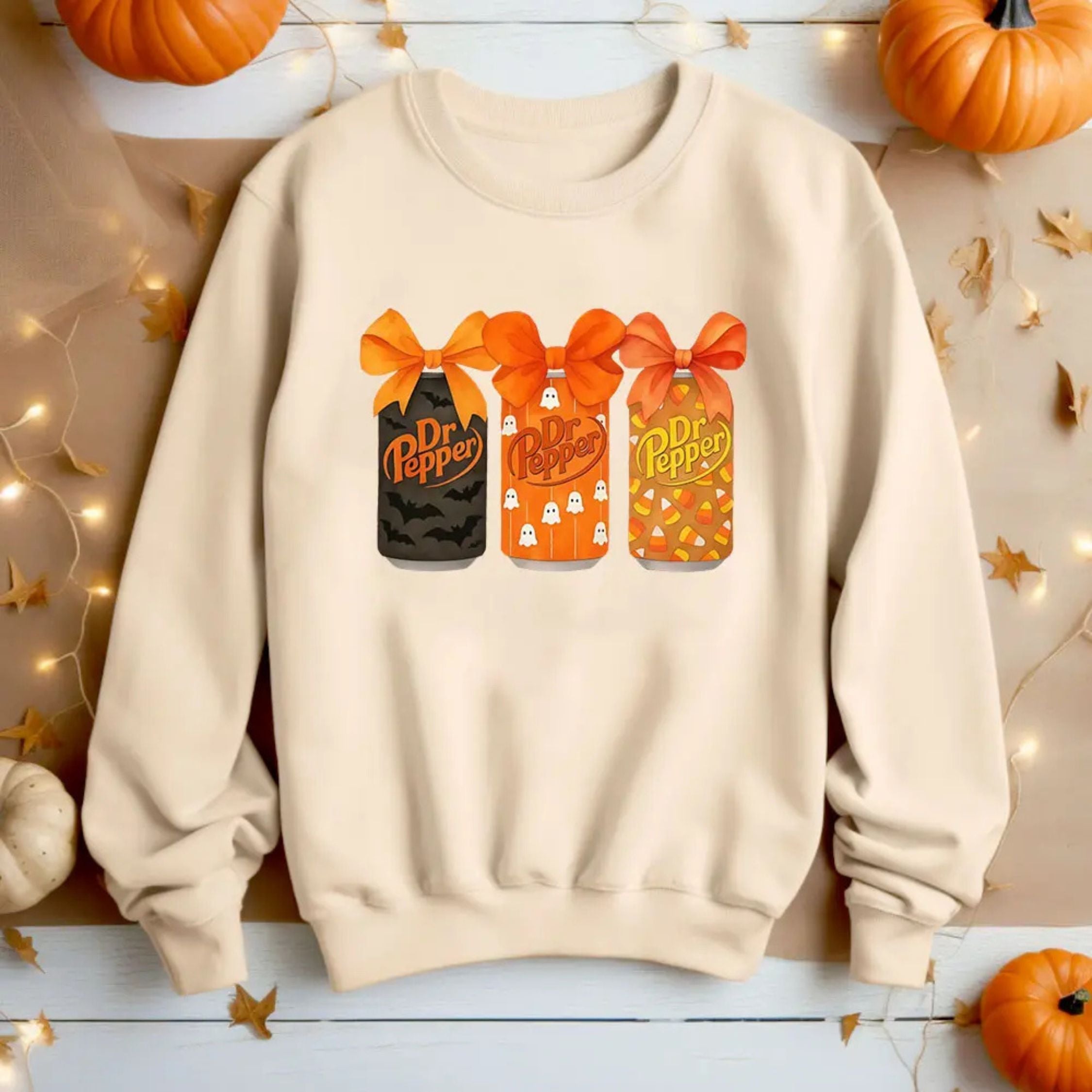 Spooky Dr Pepper Bow Crewneck