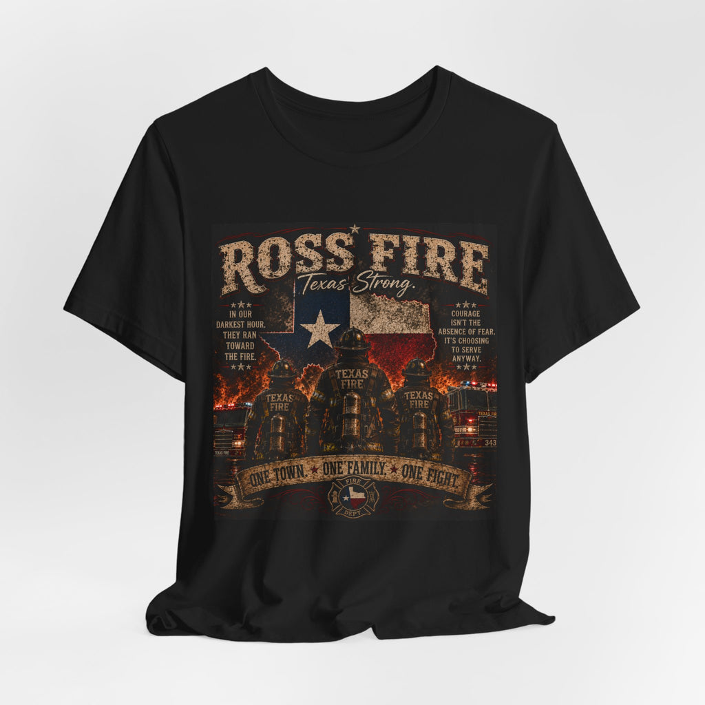 Ross Fire Firefighter Tribute Garmet-Dyed T-Shirt