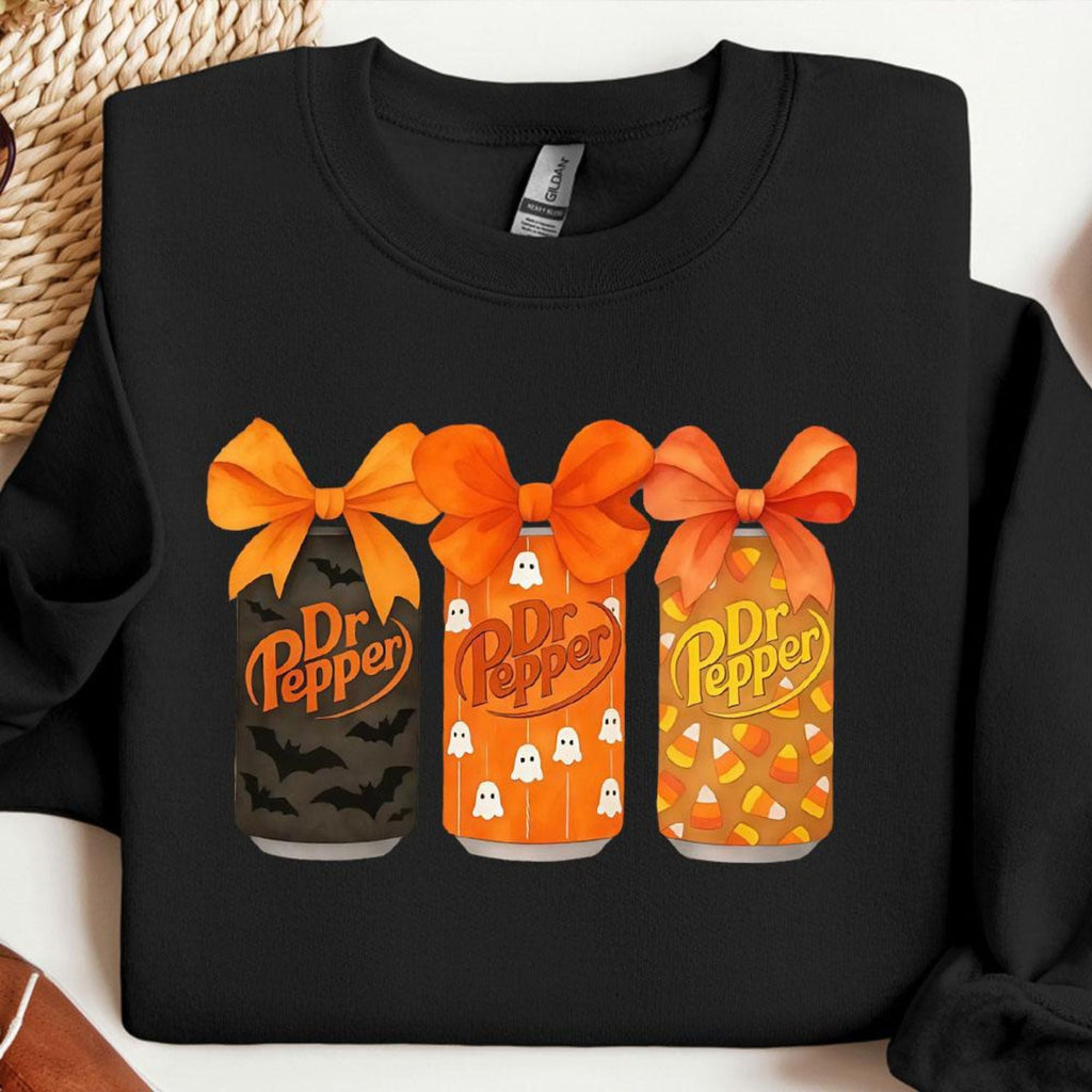 Spooky Dr Pepper Bow Crewneck