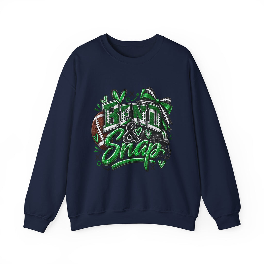 Crewneck Sweatshirt - Bend & Snap Cheerleader Football Design