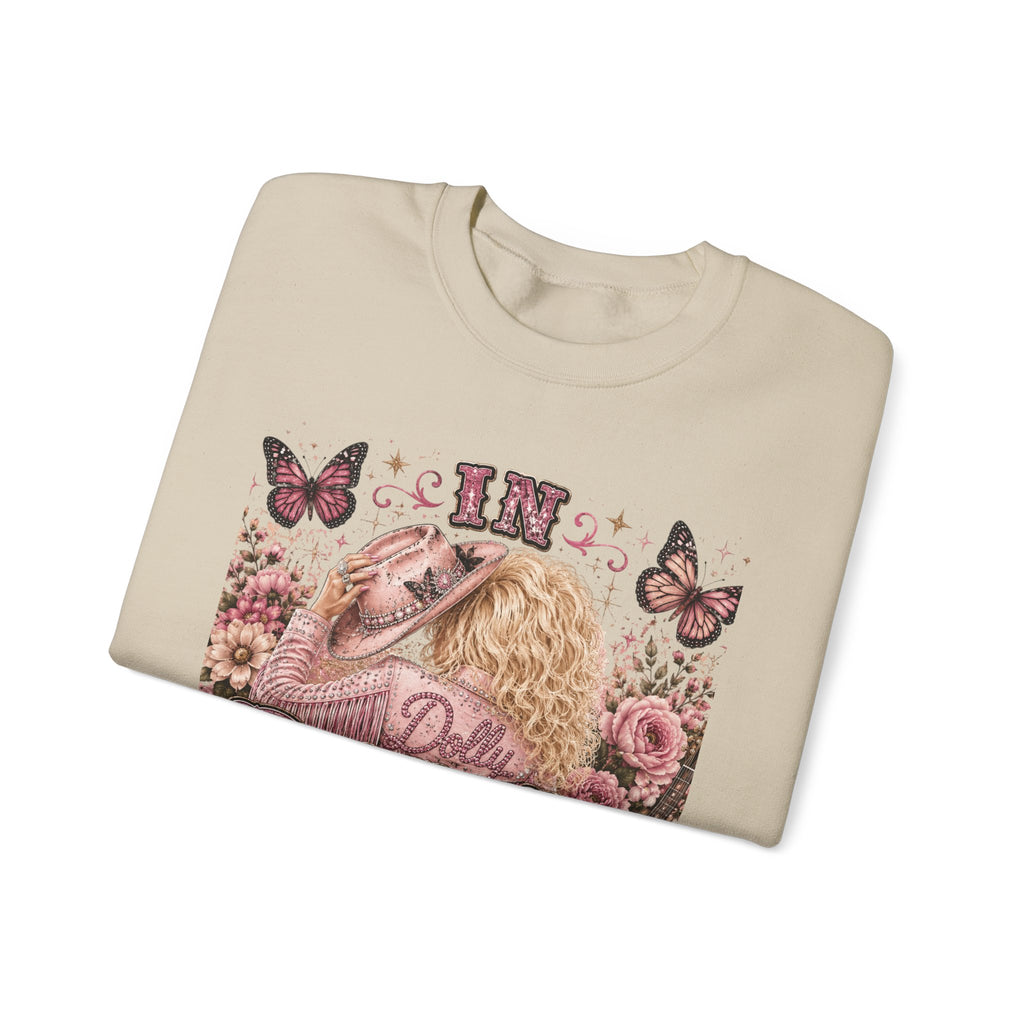 Custom Dolly We Trust Crewneck Sweatshirt