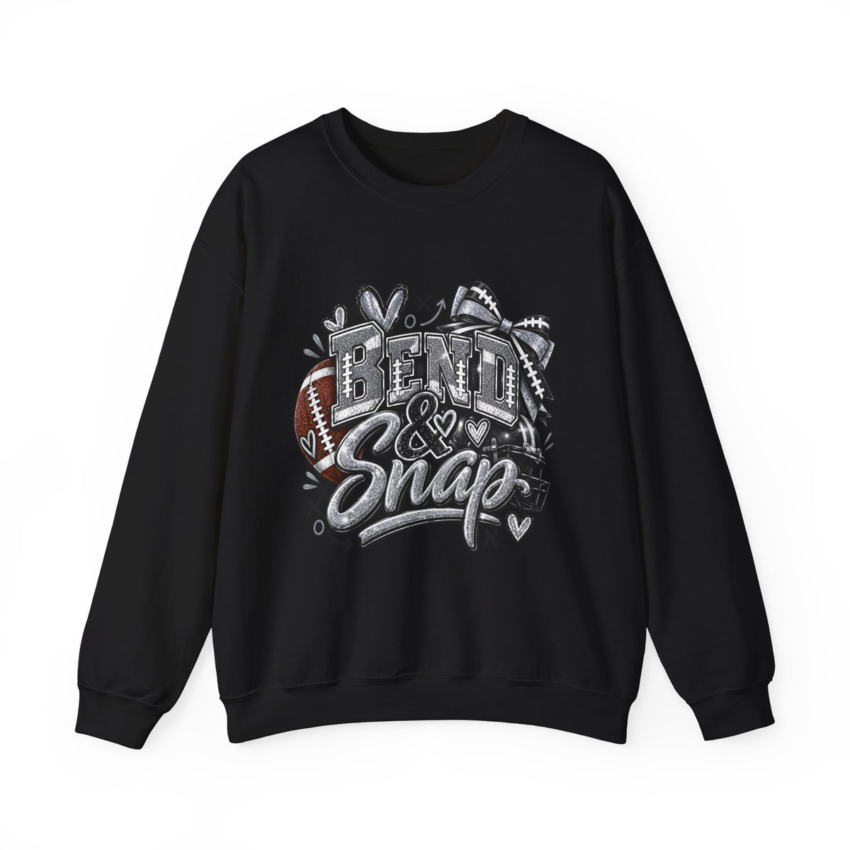 Crewneck Sweatshirt — 'Been & Snaps' Football Cheer Graphic Crewneck