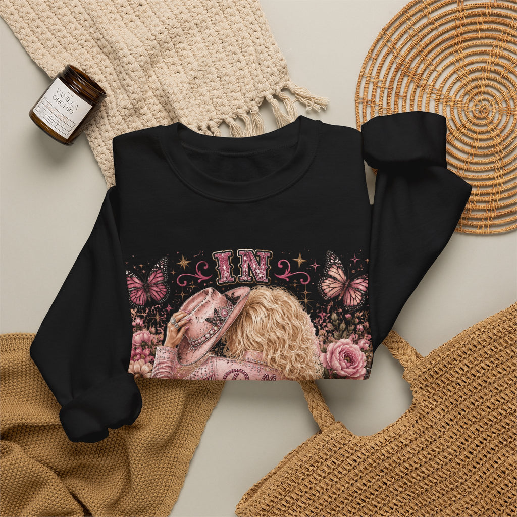 Custom Dolly We Trust Crewneck Sweatshirt