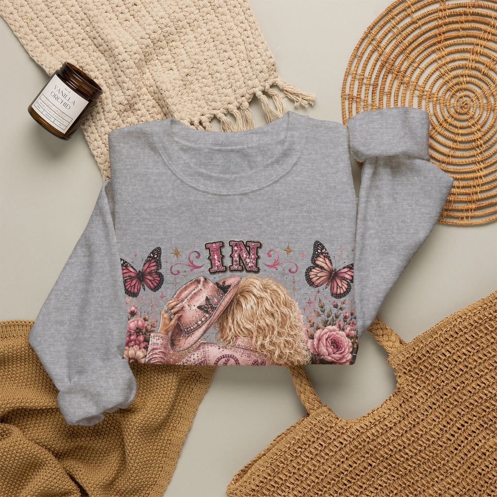 Custom Dolly We Trust Crewneck Sweatshirt