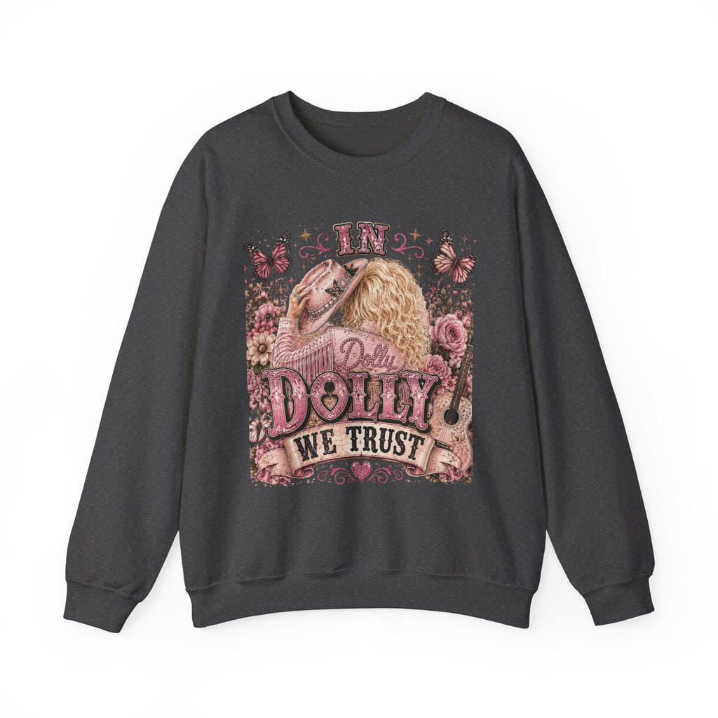 Custom Dolly We Trust Crewneck Sweatshirt