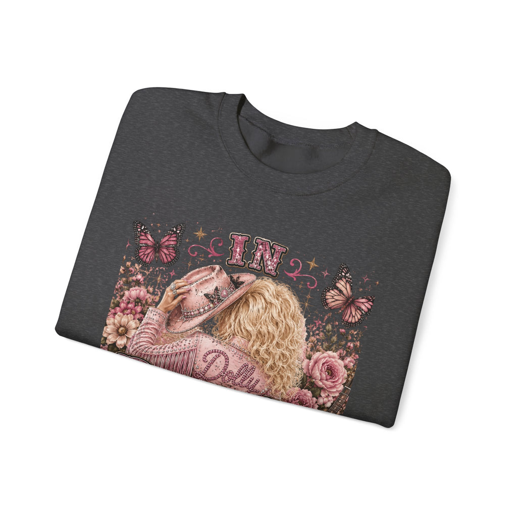Custom Dolly We Trust Crewneck Sweatshirt