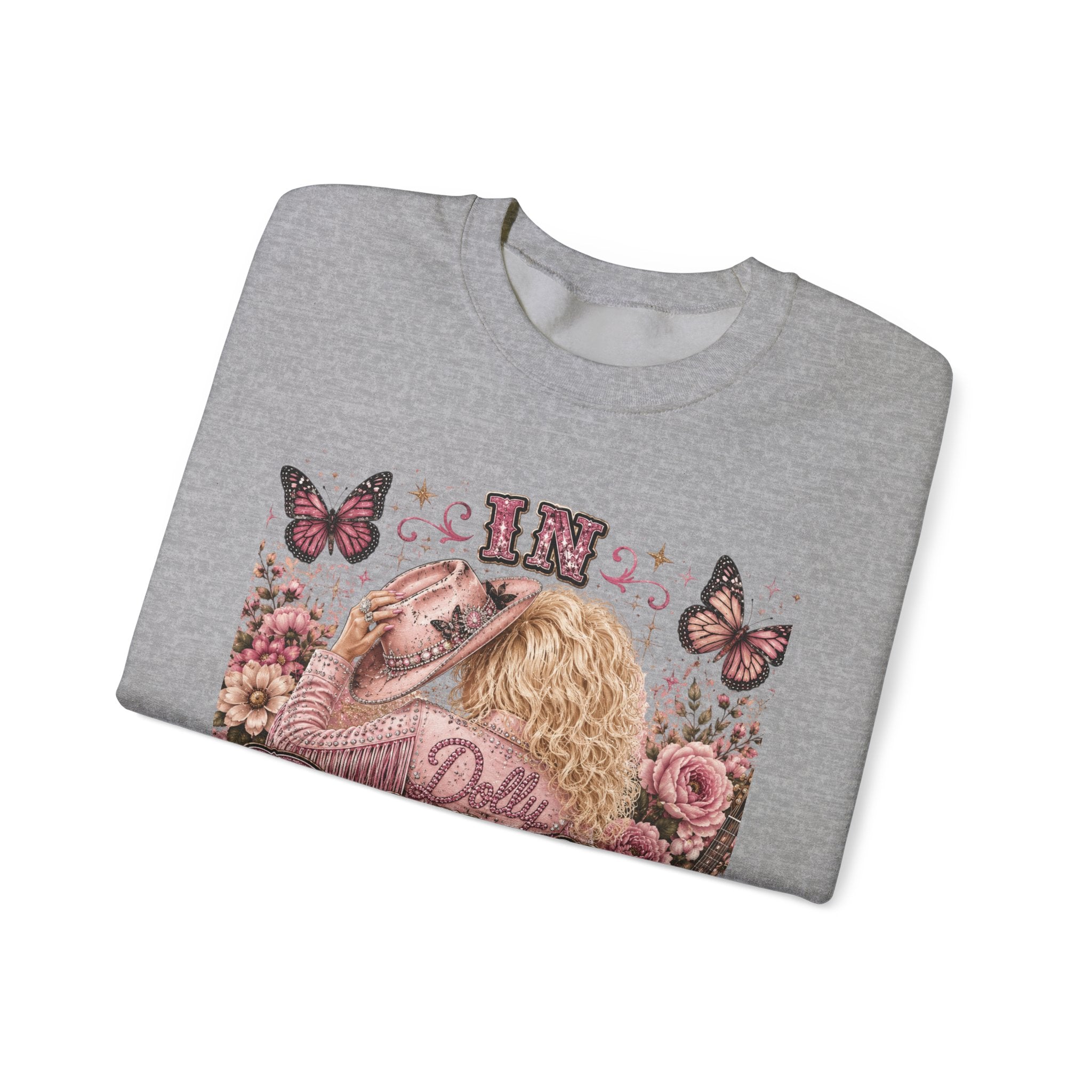 Custom Dolly We Trust Crewneck Sweatshirt